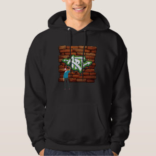 Graffiti spray paint dance can art 80's baby party hoodie