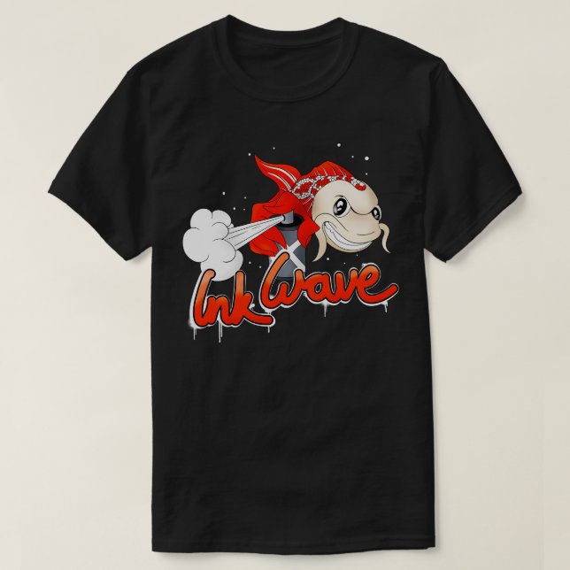 Graffiti Sprayer Koi Fish Street Style T-Shirt (Design Front)
