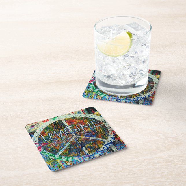 Graffiti Square Paper Coaster (Creator Uploaded)