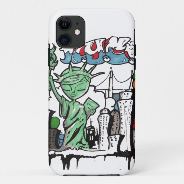Graffiti statue of liberty Case-Mate iPhone case (Back)