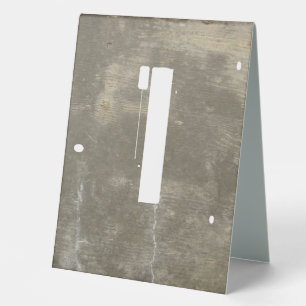 Graffiti Stencil on Concrete Table Numbers