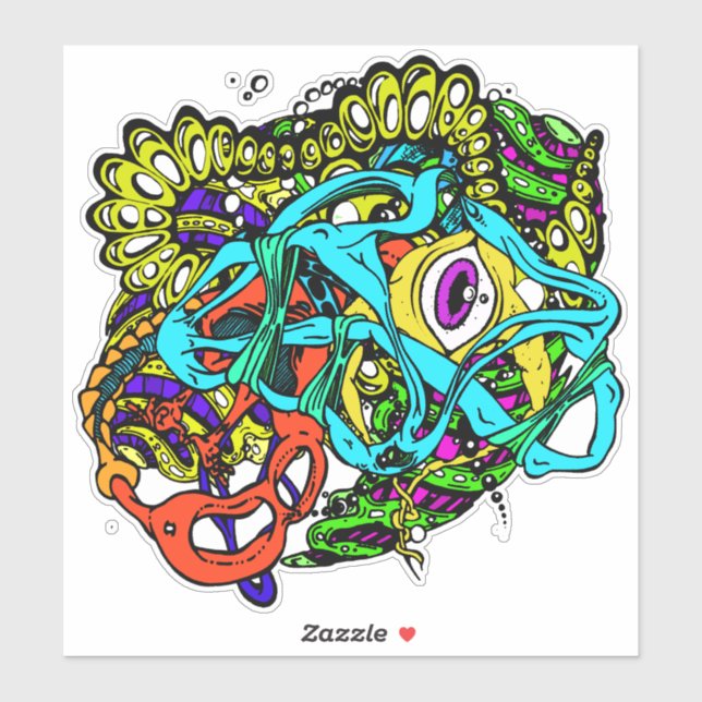 Graffiti Street Art Abstract Mind Trip (Sheet)