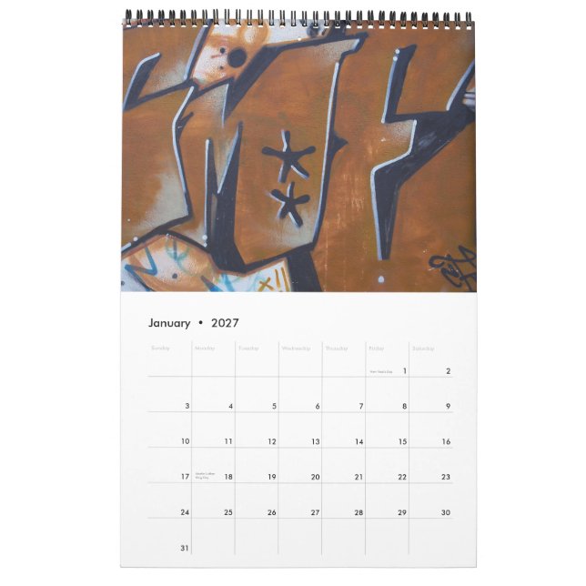 Graffiti Street Art Calendar 2011 (Jan 2027)