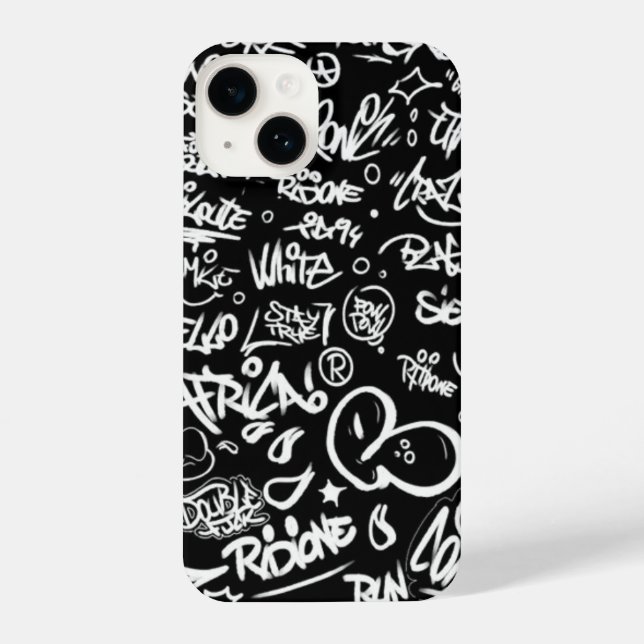 Graffiti street art iPhone 14 Slim Fit Case,Glossy Case (Back)