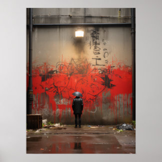 Graffiti street art poster