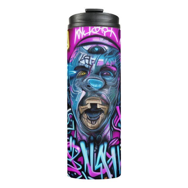 Graffiti Street Art: Take Action & Resist  Thermal Tumbler (Front)