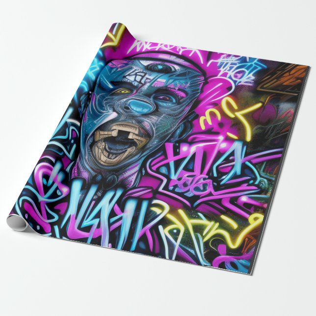 Graffiti Street Art: Take Action & Resist Wrapping Paper (Unrolled)