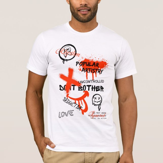 GRAFFITI STREET STYLE OVAL CLASSIC T-Shirt (Front)