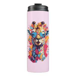 Graffiti Style Giraffe Portrait-58567 Thermal Tumbler