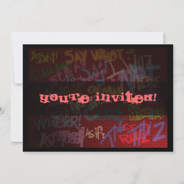 Graffiti Style Invitation (Front)