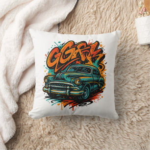 Graffiti Style Urban Decor Cushion