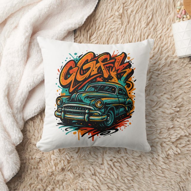 Graffiti Style Urban Decor Cushion (Blanket)