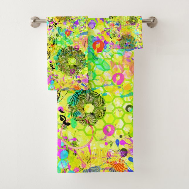 Graffiti Summer Bath Towel Set (Insitu)