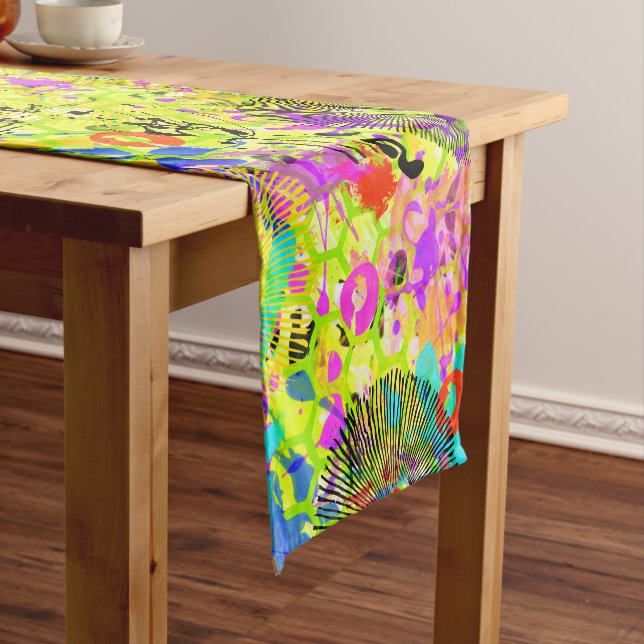 Graffiti Summer Short Table Runner (In Situ)
