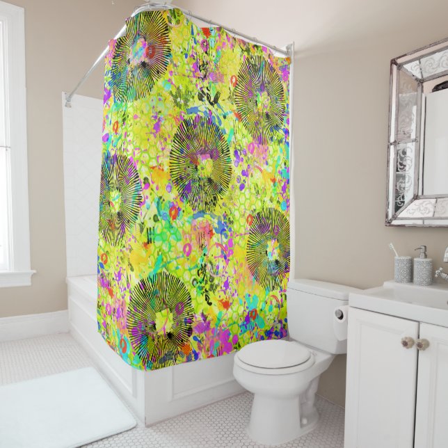 Graffiti Summer Shower Curtain (In Situ)