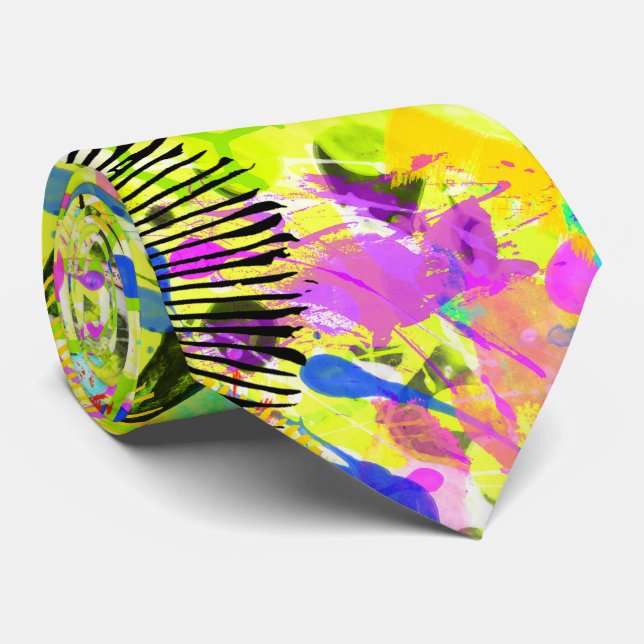 Graffiti Summer Tie (Rolled)