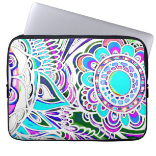 Graffiti Sun Burst Water Resistant Laptop Sleeve