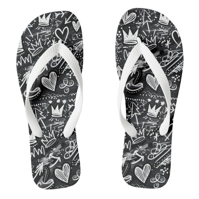 Graffiti Thongs (Footbed)