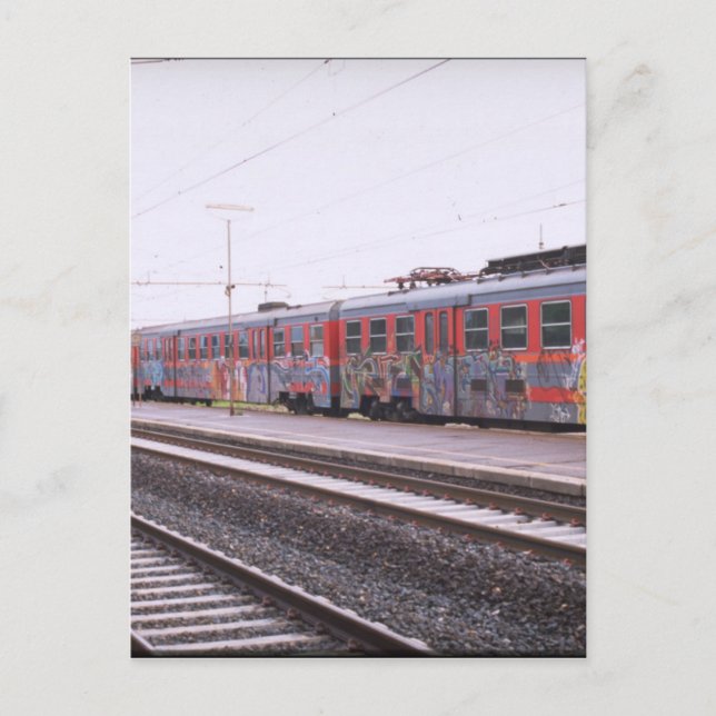 graffiti train postcard (Front)