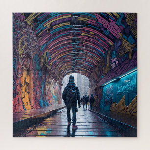 Graffiti Tunnel Of Art Jigsaw Puzzle