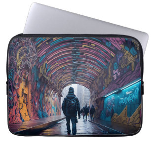 Graffiti Tunnel Of Art Laptop Sleeve