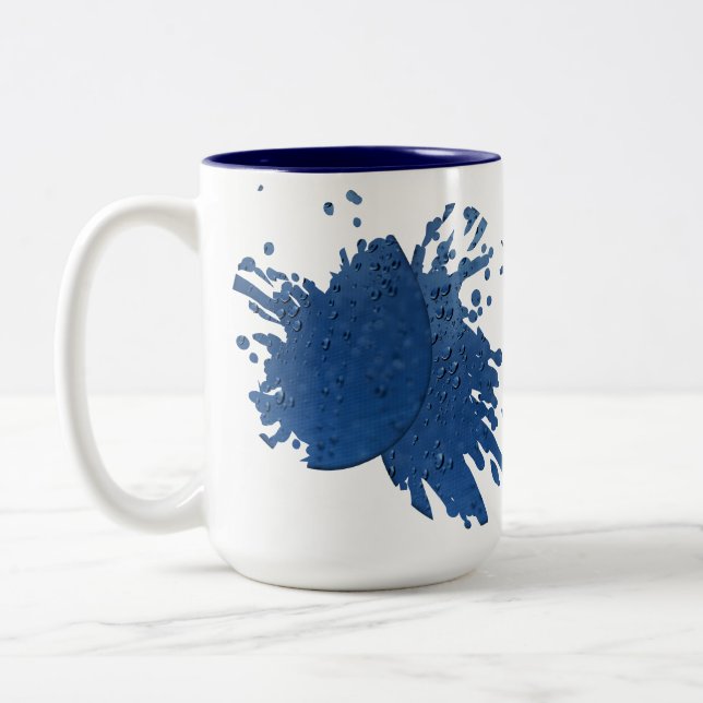 Graffiti Two-Tone Coffee Mug (Left)
