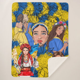 Graffiti Ukraine Stop War Support   Sherpa Blanket