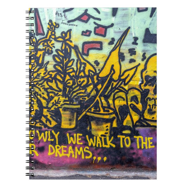 Graffiti Urban Street Art Abstract Notebook (Front)