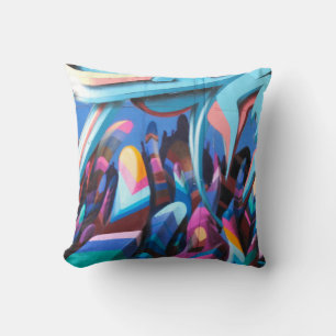 Graffiti urban street art cushion