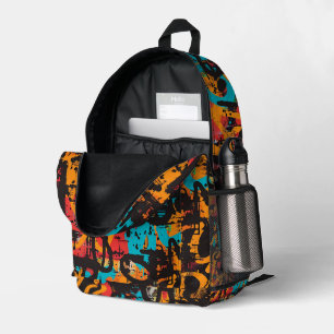 Graffiti Urban Streetwear Pattern  Printed Backpack