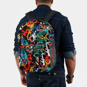 Graffiti Urban Streetwear Pattern  Printed Backpack