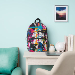 Graffiti Urban Streetwear Pattern Printed Backpack