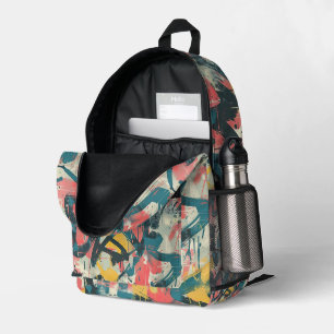Graffiti Urban Streetwear Pattern Printed Backpack