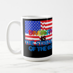 Graffiti USA Diversity IS Strength America Coffee Mug