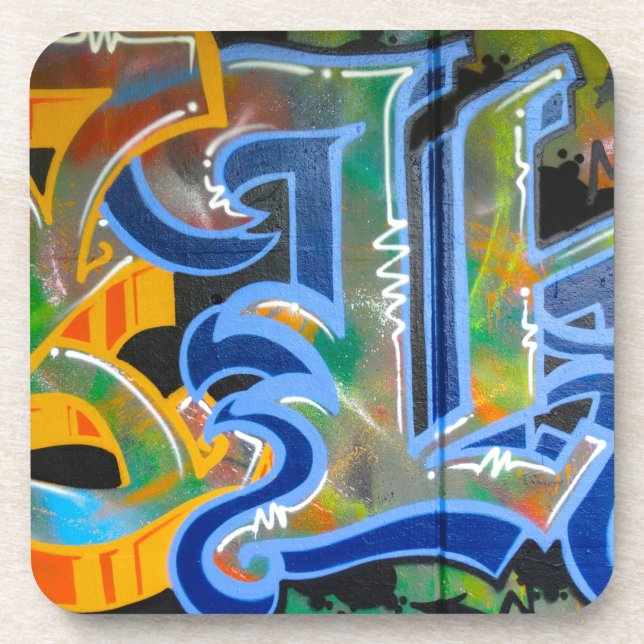 Graffiti Wall Art Coaster (Front)