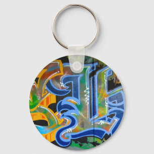 Graffiti Wall Art Key Ring