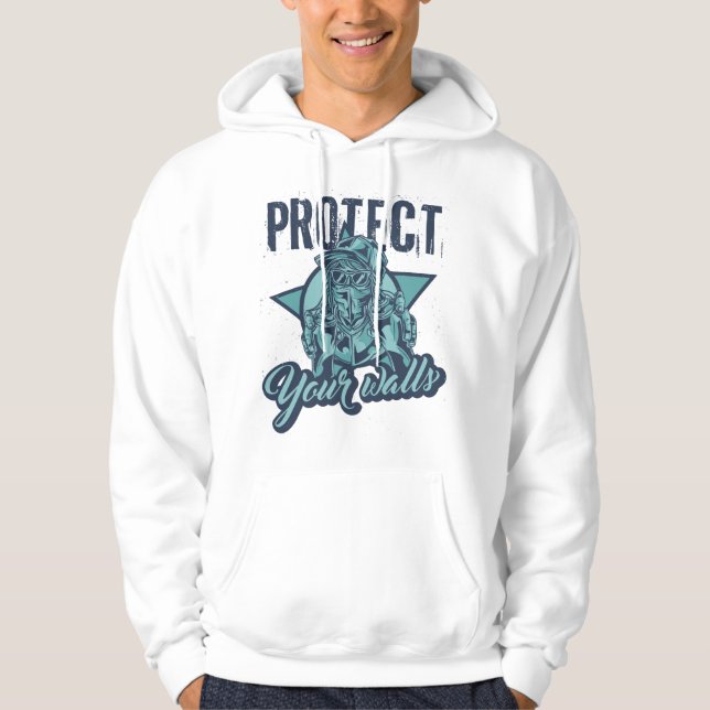 Graffiti Wall Art T-Shirt | Urban Street Art Spray Hoodie (Front)
