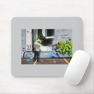 Graffiti Wall Lucy Mouse Pad