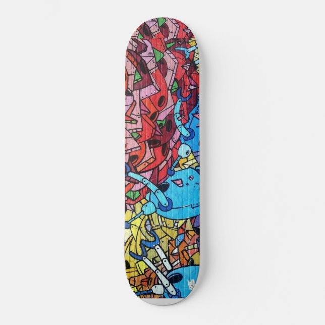 Graffiti Wall Mural Painting Skateboard (Front)