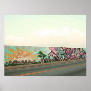 Graffiti wall poster