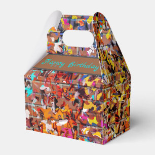 Graffiti wall print favour box
