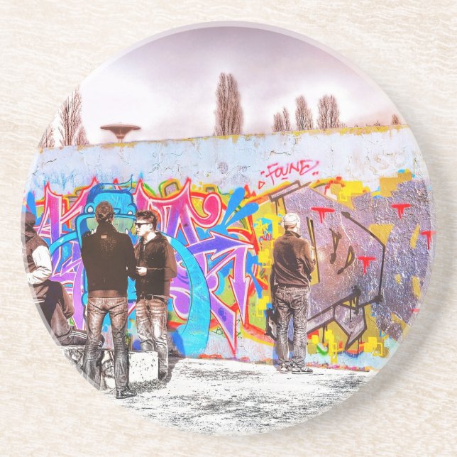 Graffiti Wall Project Coaster (Front)
