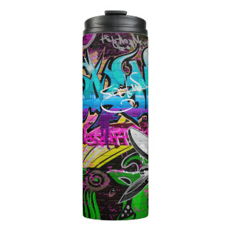 Graffiti wall urban artgraffiti,art,wall,grafiti,g thermal tumbler