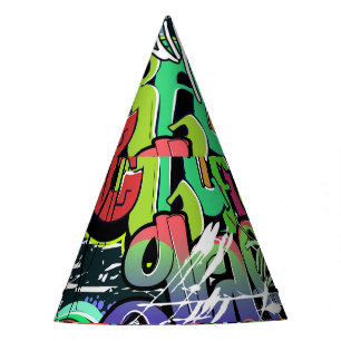 Graffiti Wall: Urban Hip Hop Party Hat