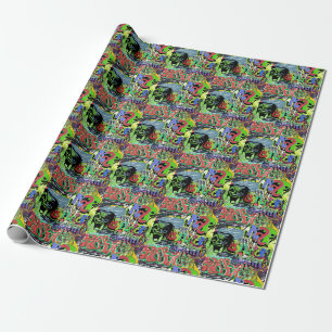 Graffiti Wall: Urban Hip Hop Wrapping Paper