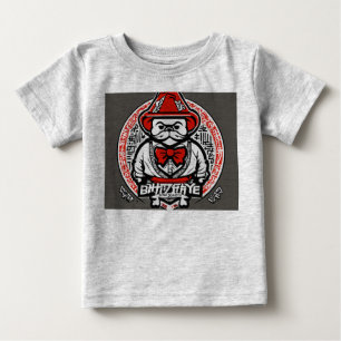 Graffiti Wizard Mascot Logo – Black & White Japane Baby T-Shirt