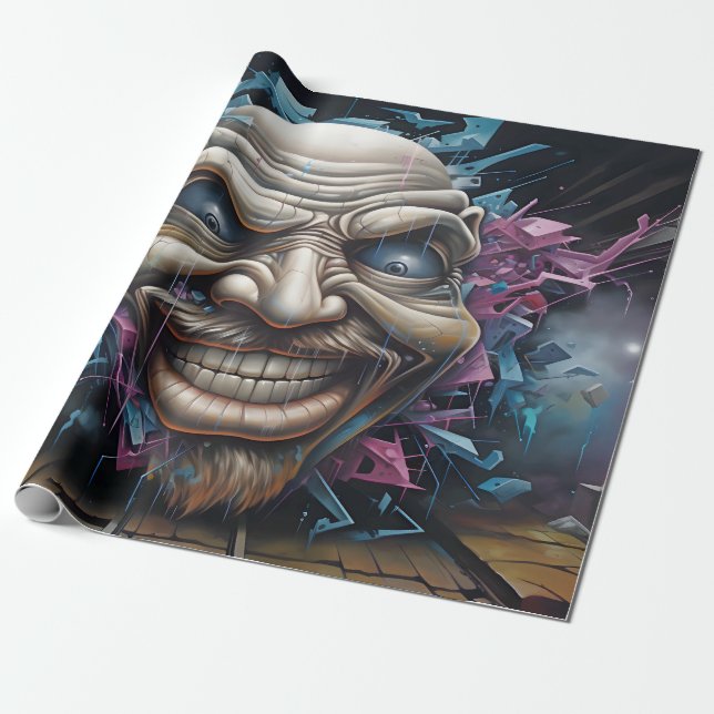 Graffiti Wrapping Paper (Unrolled)