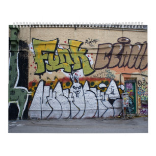 Graffitis At Donaukanal Vienna Austria 2023 Calendar