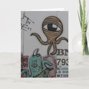 Graffitti Aliens Card