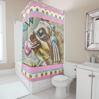 Grafiti Sloth Teen shower curtain - Pop